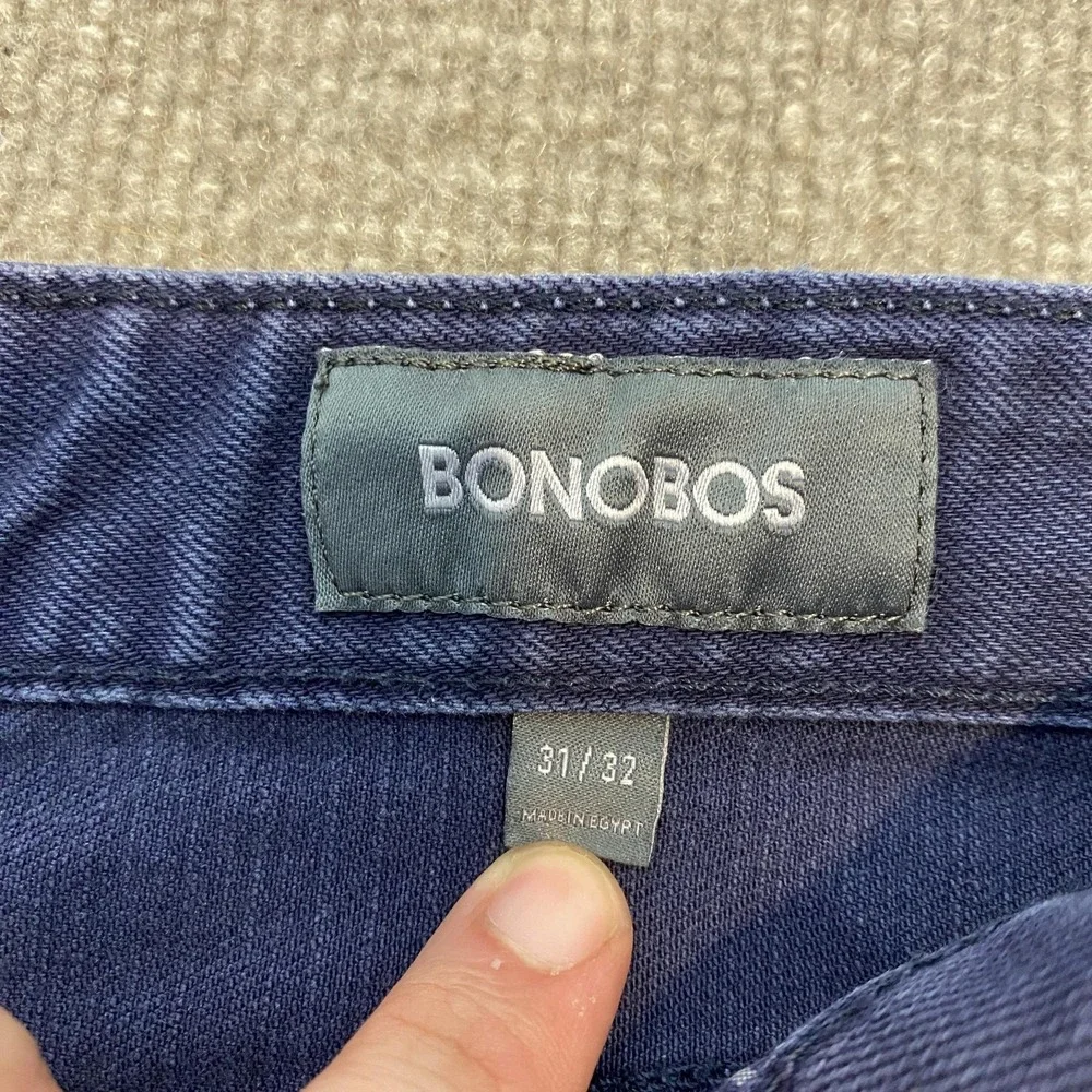Bonobos Jeans Mens 31x30 Blue Dark Wash Slim Straight Stretch Denim Pants